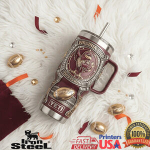 Virginia Tech Hokies This Is Home Football Collector 40oz Insulated Handle Travel
