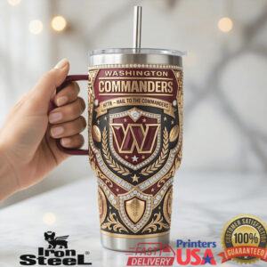 Washington Commanders Hail To The Commanders NFL Football Tumbler