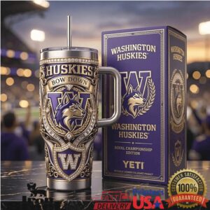 Washington Huskies Royal Championship Edition 40oz Insulated Tumbler
