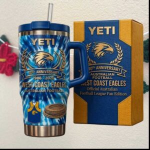 West Coast Eagles Australian Football League 40th Anniversary 1986 2026 Edition Tumbler