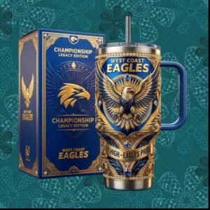 West Coast Eagles Championship Legacy Edition Blue Gold AFL Pride Gifts for Fans Tumbler