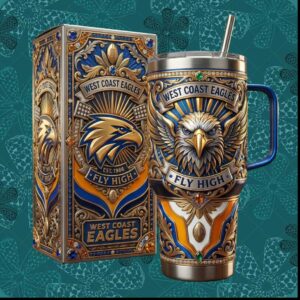West Coast Eagles Fly High Est 1986 Australian Football Heritage Gifts for Men Tumbler