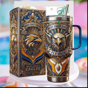 West Coast Eagles Fly High Est 1986 Australian Football Heritage Gifts for Men Tumbler
