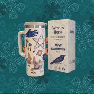 Witch's Brew Magic Celestial Pentagram Mushrooms Boho Aesthetic Tumbler