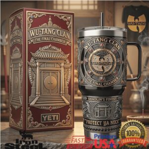 Wu Tang Clan The Final Chamber 40oz Tumbler Shaolin's Finest Protect Ya Neck Edition
