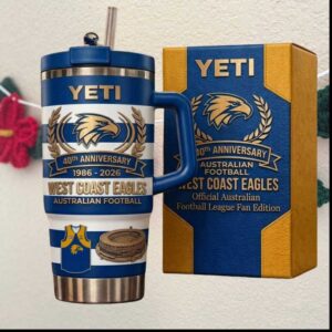 YETI West Coast Eagles 40th Anniversary 1986 2026 Australian Football League Edition Tumbler