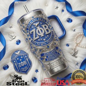 Zeta Phi Beta Sorority ZΦB Scholarship Service Sisterhood Luxury 40oz Tumbler
