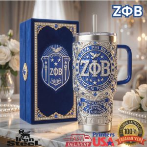 Zeta Phi Beta Sorority ZΦB Scholarship Service Sisterhood Luxury 40oz Tumbler