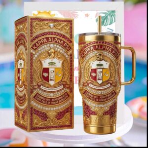 Kappa Alpha Psi Founded 1911 Achievement Ornate Gold Jewel Greek Life Fraternity Gift Stainless Steel Insulated Tumbler